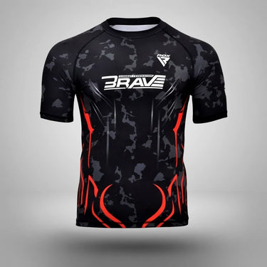 Compression Rash Guard B4#color_red
