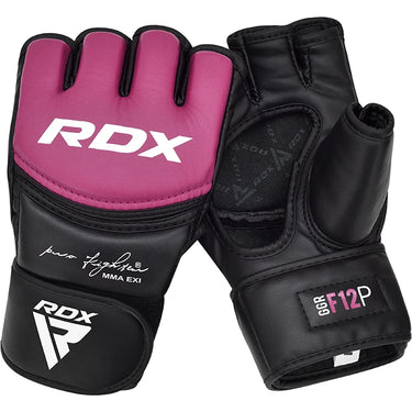 RDX GGR F-12 PLUS Gants de Grappling MMA Rosa