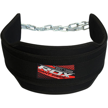 RDX 6DP Cinturón para Entrenar Fondos y Pesas con Cadena