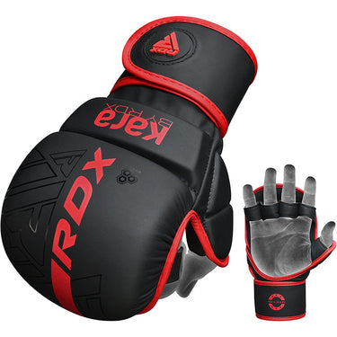 RDX F6 KARA MMA Sparring Gloves#color_red