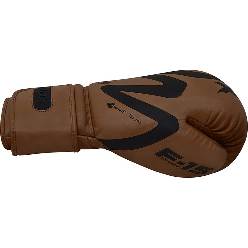 RDX F15 Nero Brown Boxing Gloves