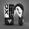 RDX F4 Boxing Sparring Gloves Hook & Loop#color_black