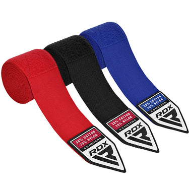 RDX RB Professional Boxing Hand Wraps Set #color_red-black-blue
