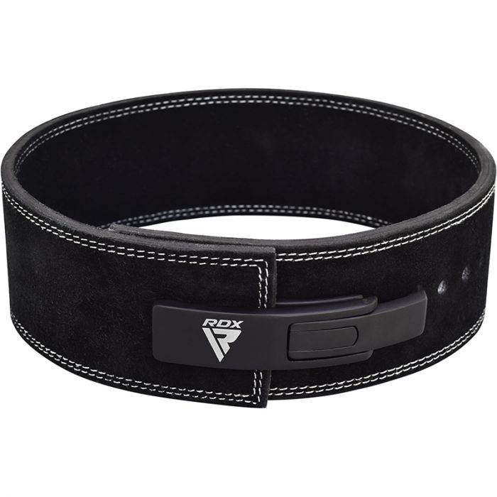 RDX 4 Inch Ipl / Uspa & World Powerlifting Congress Approved Powerlifting Leather Gym Belt#color_black