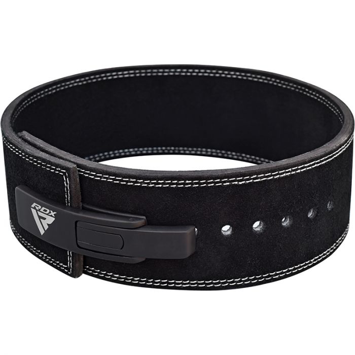 RDX 4 Inch Ipl / Uspa & World Powerlifting Congress Approved Powerlifting Leather Gym Belt#color_black