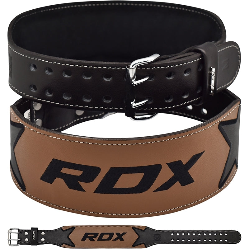 RDX 4 Inch Small Brown Padded leather belt