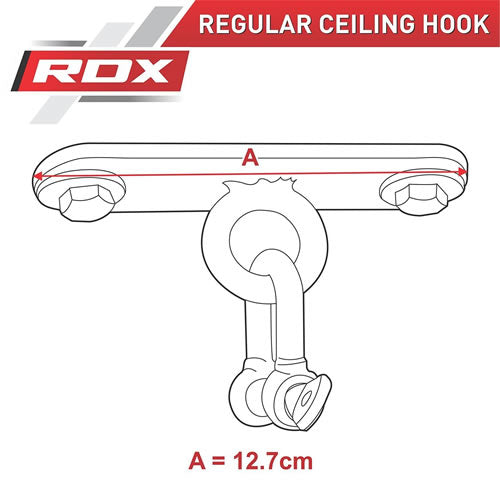 RDX X1 Noir Acier Crochet Plafond Size Chart