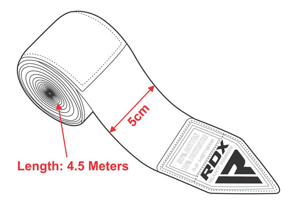 RDX RB Paire de Bandes de Boxe Nouveau Size Chart