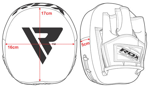 RDX T1 Genie Boxe Pattes d'ours Size Chart