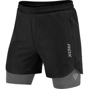 T16 2-In-1 Compression MMA Shorts