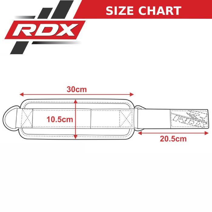 RDX A1 Ankle Strap For Cable Machine Workout Size Chart