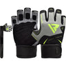RDX F21 Small Green Lycra Gym Workout Gloves 