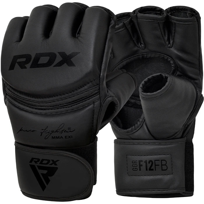 RDX GGR F-12 PLUS MMA Grappling Gloves#color_black