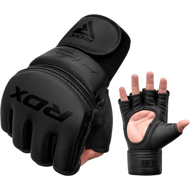 RDX GGR F-12 PLUS MMA Grappling Gloves#color_black