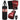 RDX J13 2ft 3-in-1 Red UnFilled Punch Bag With Medium MMA Gloves Set