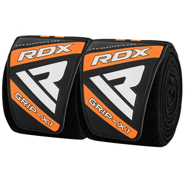 RDX K3 Elasticated Orange Knee Wraps Oeko-Tex® Standard 100 Certified