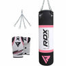 RDX X4 Pink Punching Bag with bag mitts