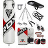 RDX F10 White 4ft Filled 13pc Punch Bag set with Mitts