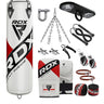 RDX white punching bag with mitt