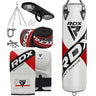 RDX F10 White 4ft Filled 8pc Punch Bag Set 