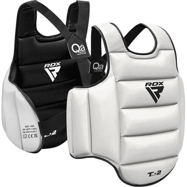 RDX T2 Karate Chest Guard#color_whiteblack