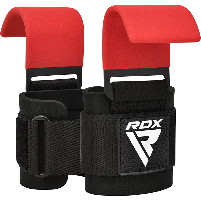 RDX W5 Weight Lifting Hook Straps#color_red