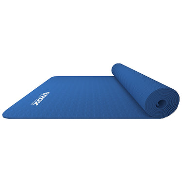 RDX YM 6mm 4-in-1 TPE Yoga Mat Set#color_blue
