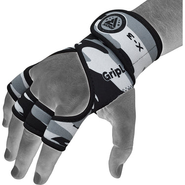 RDX X3 Weightlifting Grips#color_white