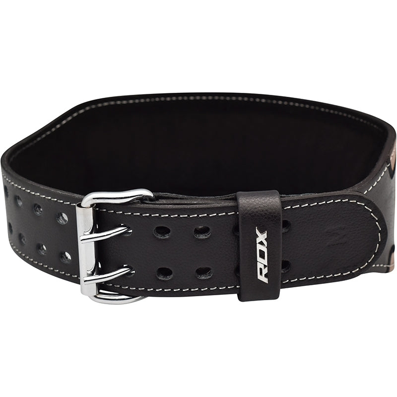 RDX 4 Inch Leather Gym Belt