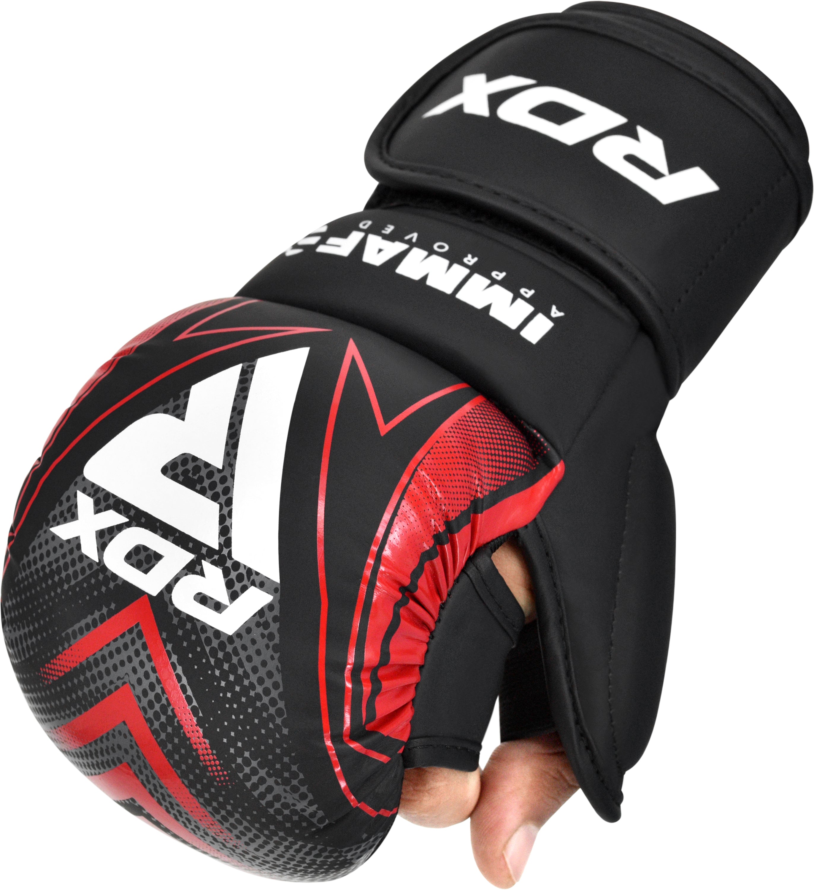 RDX GRAPPLING GLOVES SHOOTER IMMAF-1#color_red