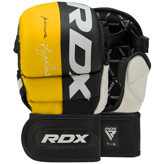 RDX Maya Hide Leather Grappling MMA Gloves Cage UFC Fighting Sparring Glove  Training T6, Training Gloves -  Canada