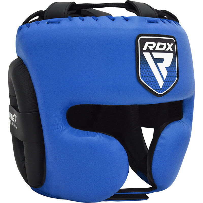 RDX APEX Boxing Head Gear With Cheek Protector#color_blue