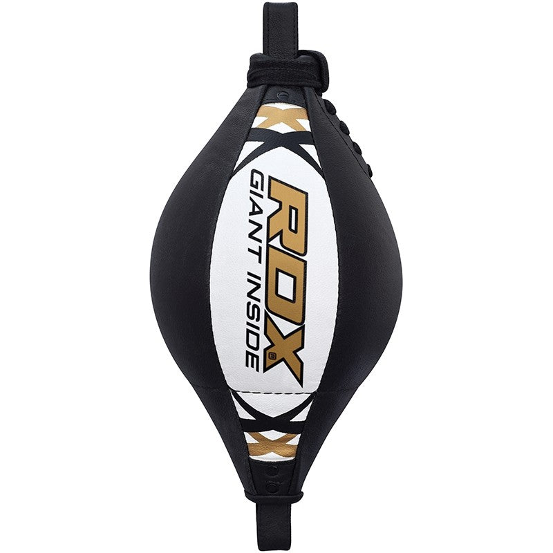 RDX B1 Floor to Ceiling Double End Ball with Hanging Rope Black / White