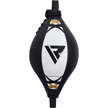 RDX B1 Floor to Ceiling Double End Ball with Hanging Rope Black / White