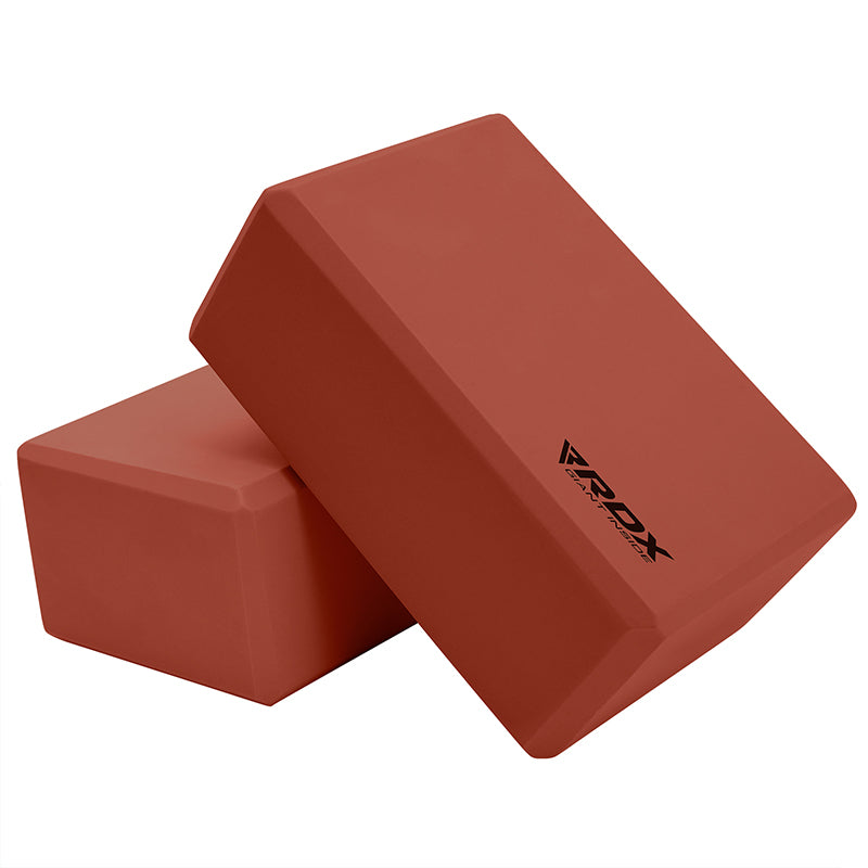 RDX YB EVA Foam Yoga Block Non-Slip Brick#color_brown