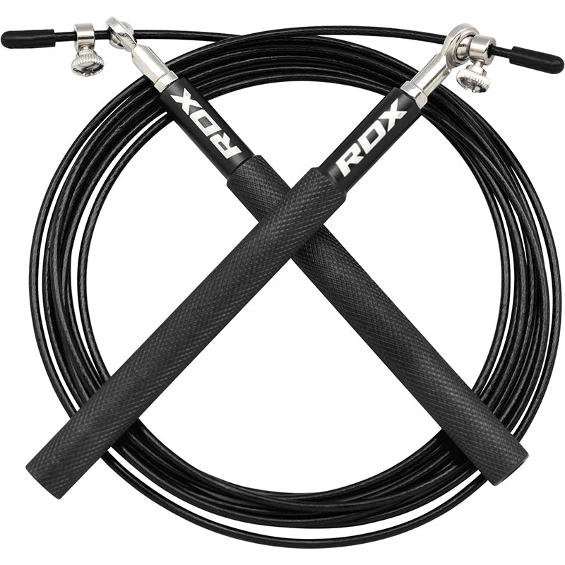 RDX C2 Black Aluminium Skipping Rope 
