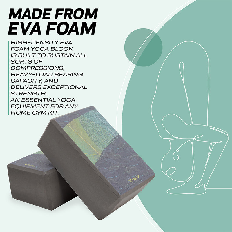 RDX D14 High Density EVA Foam Yoga Blocks Non-Slip Brick