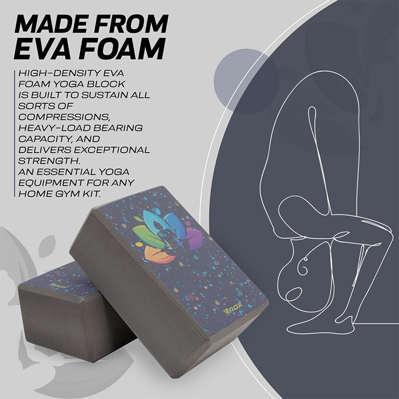 RDX D4 High Density EVA Foam Yoga Blocks Non-Slip Brick