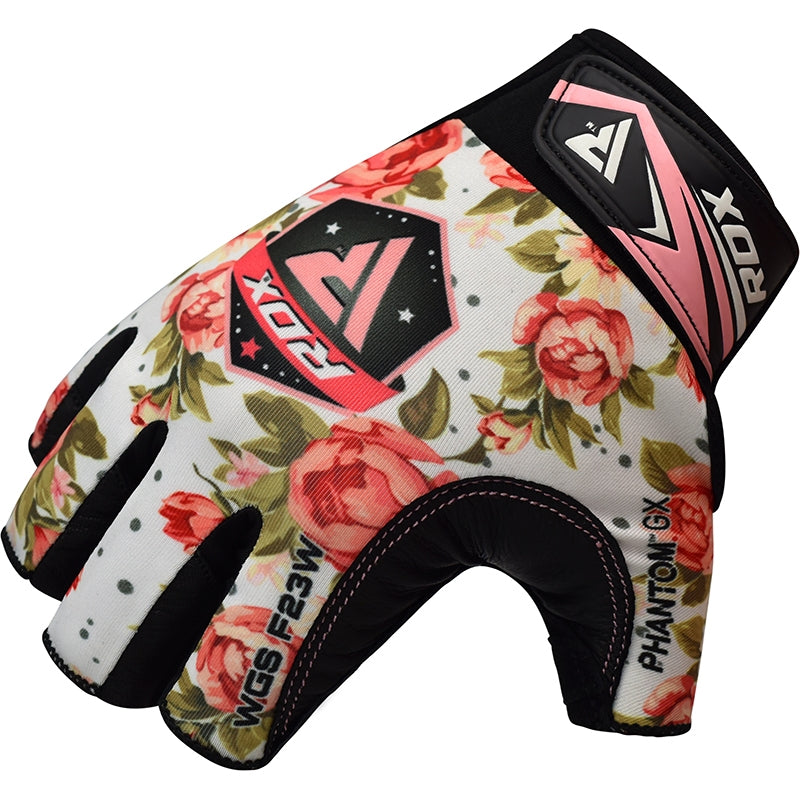 RDX F23 Floral Gym Gloves for Women