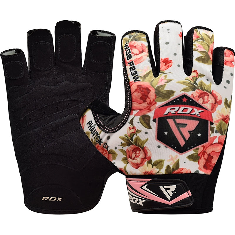 RDX F23 Floral Gym Gloves for Women