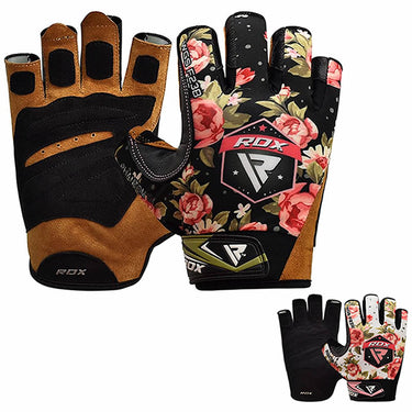 RDX F23 Floral Gym Gloves for Women