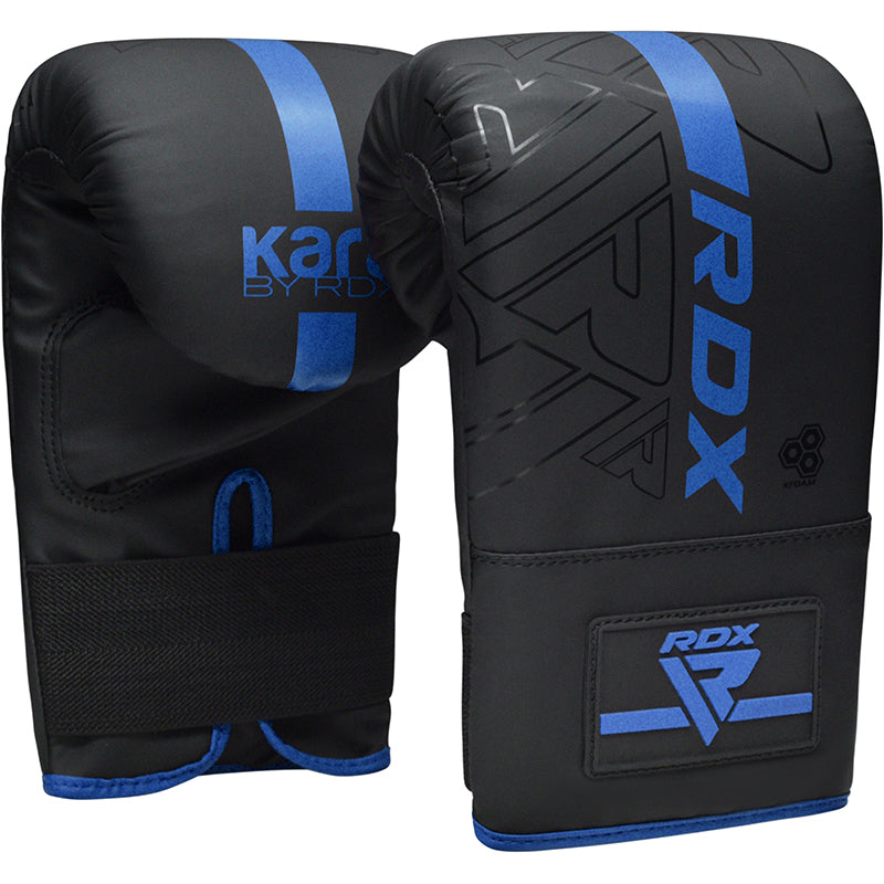 RDX F6 KARA Bag Gloves 4oz Black#color_blue