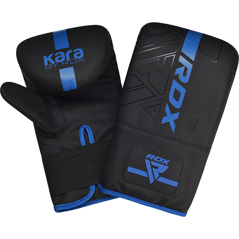 RDX F6 KARA Bag Gloves 4oz Black#color_blue