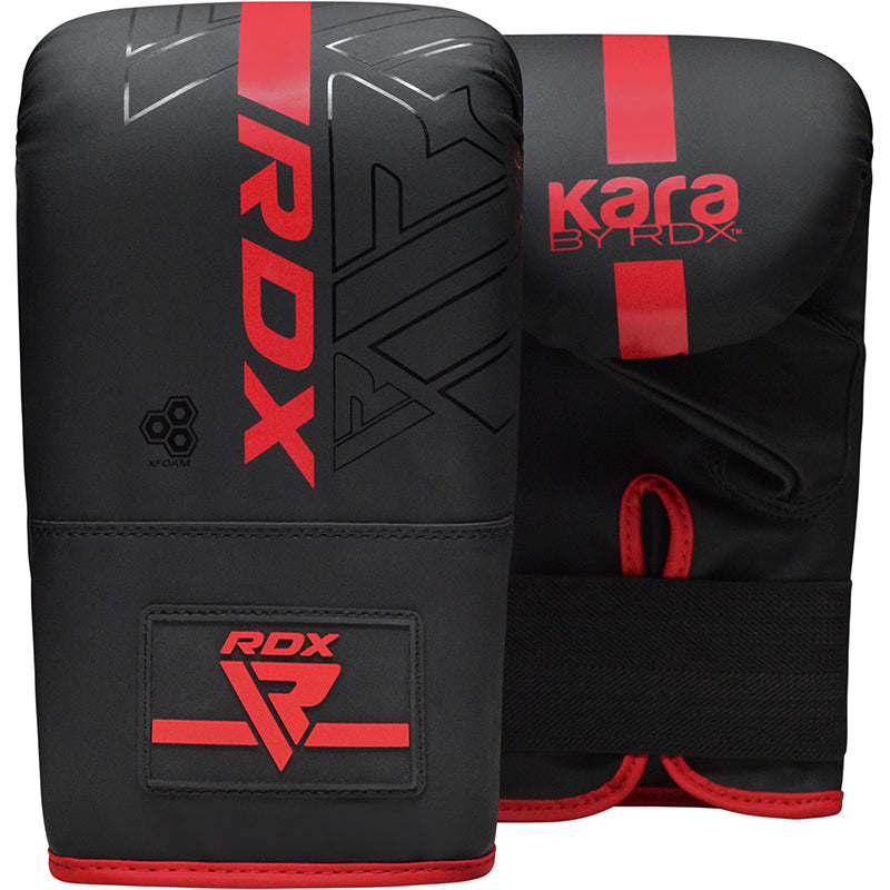RDX F6 KARA 4ft / 5ft 17-in-1 Punch Bag with Bag Gloves Set#color_red