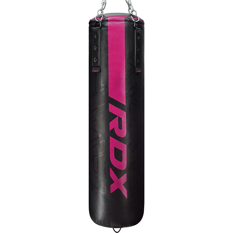 RDX F6 KARA 4ft / 5ft 17-in-1 Punch Bag with Bag Gloves Set#color_pink