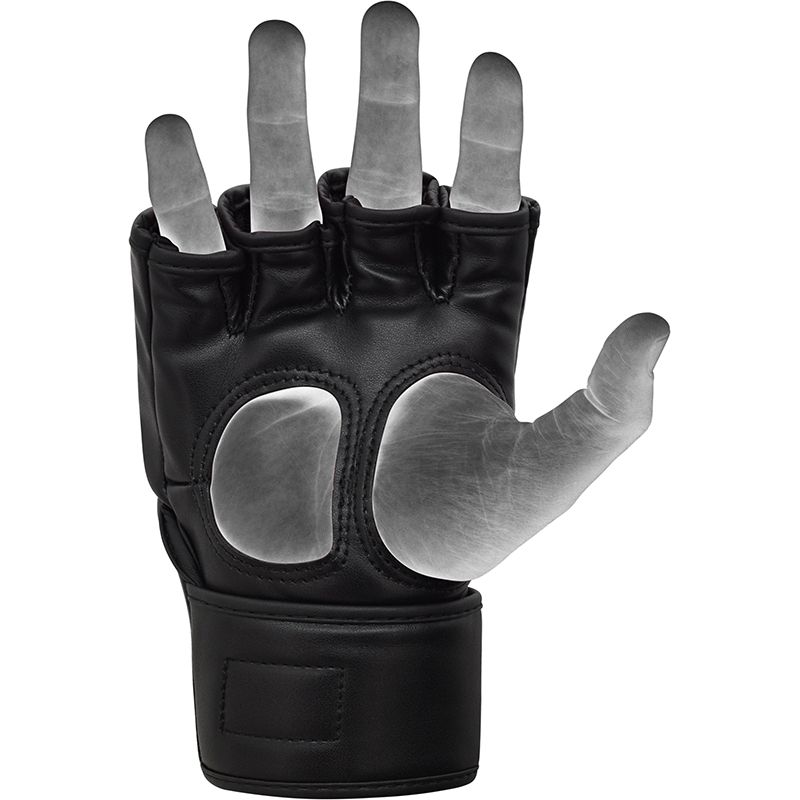 RDX J13 Junior Silver MMA Grappling Gloves & 2ft  Unfilled  Punch Bag Set
