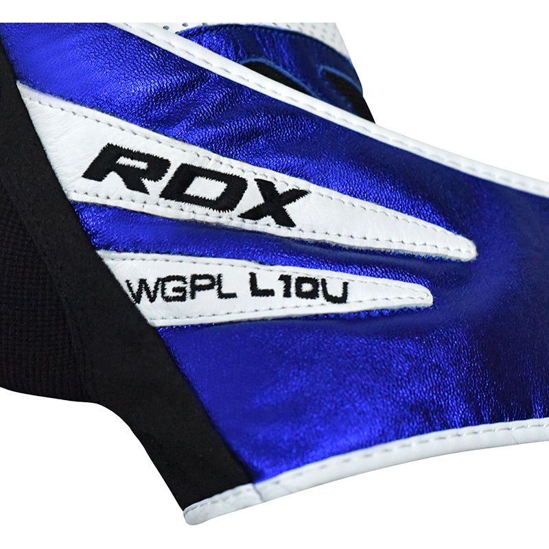 RDX L10 Leather Gym Gloves with Wrist Strap