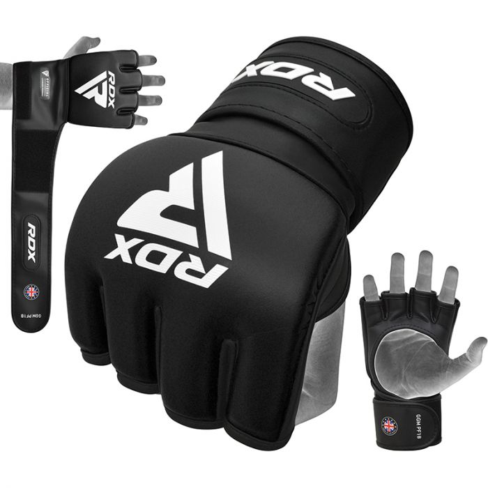 RDX PF1 MMA Fighting Grappling Gloves#color_black