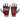 RDX R3 Weightlifting Grips-Red-S/M
