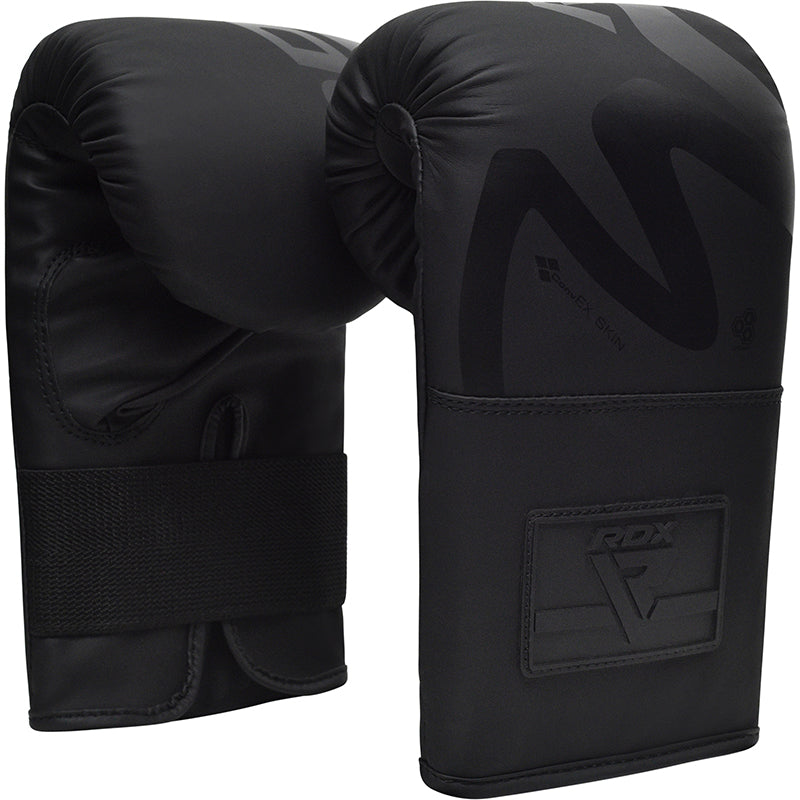 RDX F15 Noir Bag Gloves 4OZ Black